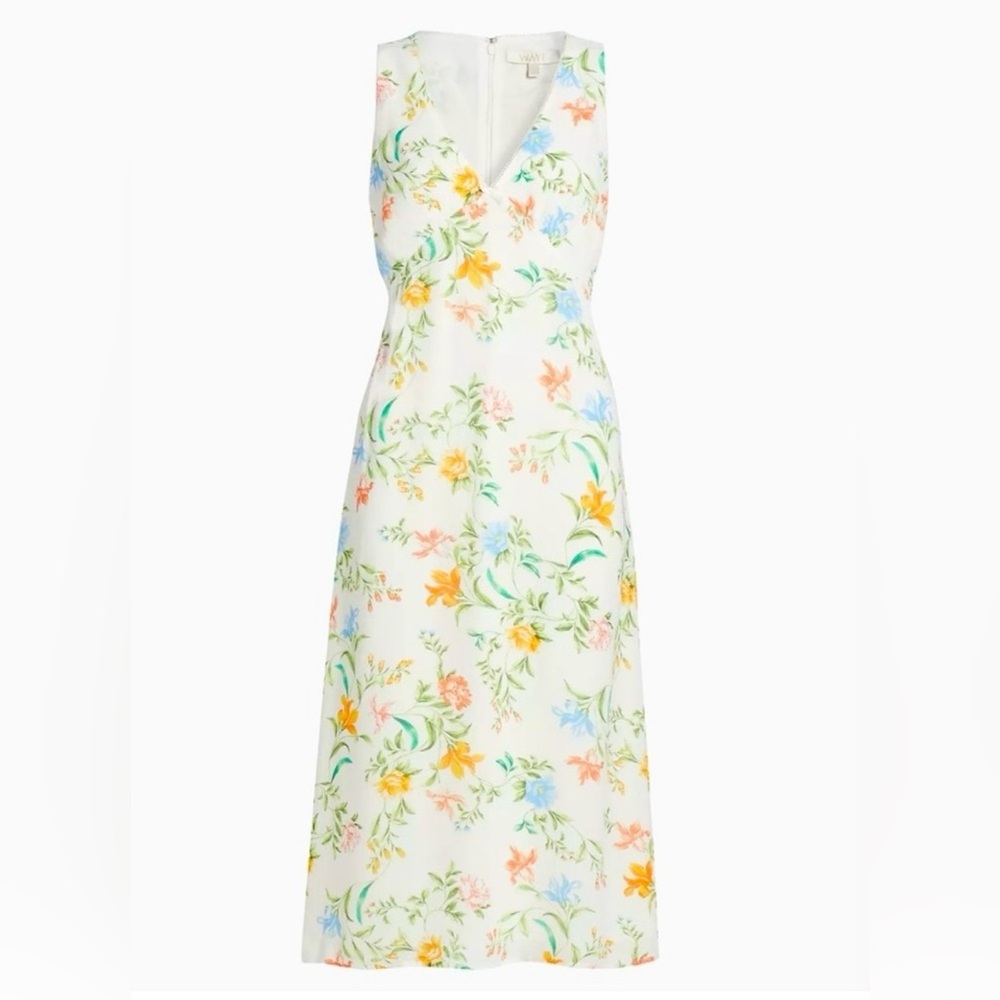 NWT- Summer Floral Print Midi Dress- Size Small